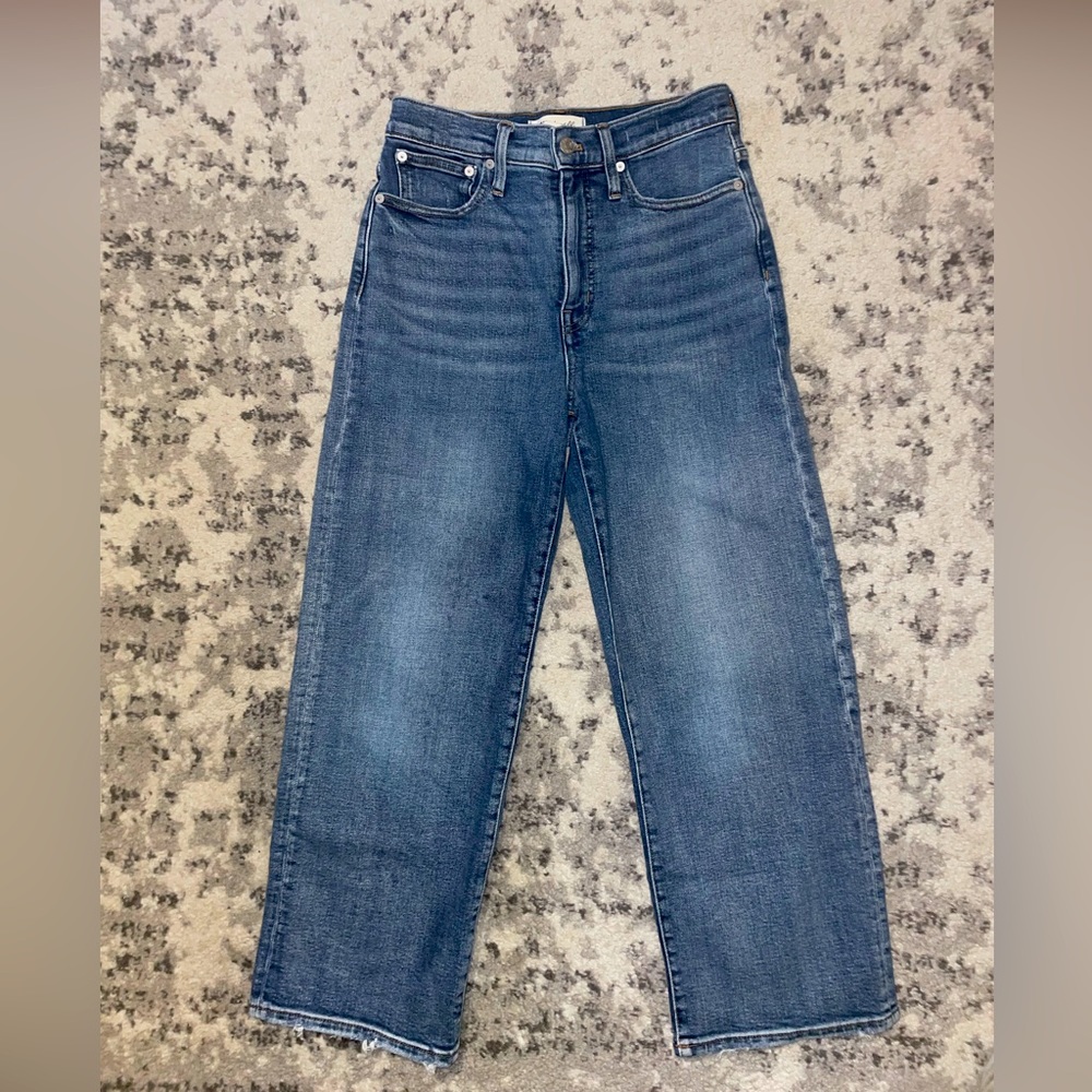Madewell Slim Wide Leg Cropped Jean
